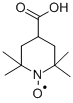 4-羧基-2,2,6,6-四甲基氮杂环己烷-1-氧基自由基 结构式