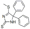 1,5-ジヒドロ-4-(メチルチオ)-5,5-ジフェニル-2H-イミダゾール-2-チオン 化学構造式