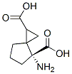 Spiro[2.4]heptane-1,4-dicarboxylic acid, 4-amino-, (4R)- (9CI) Structure