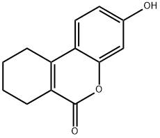 3-ヒドロキシ-7,8,9,10-テトラヒドロ-6H-ベンゾ[C]クロメン-6-オン 化学構造式