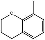 3,4-ジヒドロ-8-メチル-2H-1-ベンゾピラン 化学構造式