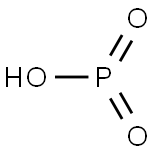 メタりん酸,塊状 化学構造式