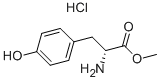 D-チロシンメチル・塩酸塩 化学構造式