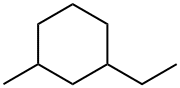 1-エチル-3-メチルシクロヘキサン (cis-, trans-混合物) 化学構造式