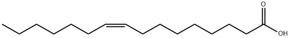 棕榈油酸, 373-49-9, 结构式