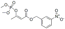 3-(Dimethoxyphosphinyloxy)-2-butenoic acid 3-nitrobenzyl ester Structure