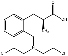o-Bis(2-chloroethyl)aminomethylphenylalanine hydrochloride Structure