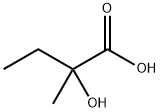 2-ヒドロキシ-2-メチル酪酸 化学構造式