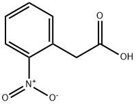 2-ニトロフェニル酢酸 化学構造式