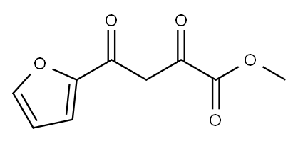 4-フラン-2-イル-2,4-ジオキソ酪酸メチル 化学構造式