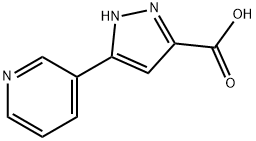 3-(3-ピリジニル)-1H-ピラゾール-5-カルボン酸 HYDROCHLORIDE 化学構造式
