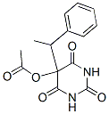 5-(アセトキシ)-5-(1-フェニルエチル)バルビツル酸 化学構造式