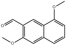 3,8-ジメトキシ-2-ナフトアルデヒド 化学構造式