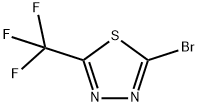 2-溴-5-三氟甲基-1,3,4-噻唑, 37461-61-3, 结构式