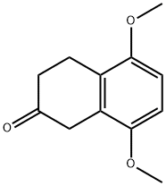 3,4-ジヒドロ-5,8-ジメトキシナフタレン-2(1H)-オン 化学構造式