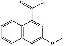 3-甲氧基异喹啉-1-羧酸 结构式