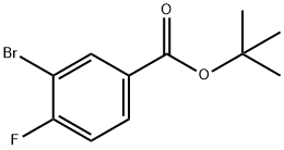 3-ブロモ-4-フルオロ安息香酸T-ブチル 化学構造式