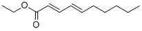 2,4-デカジエン酸エチル 化学構造式