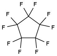 全氟环戊烷, 376-77-2, 结构式