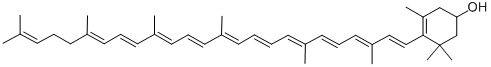 3-羥-Γ-胡蘿蔔素, 3763-55-1, 结构式