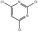 2,4,6-トリクロロピリミジン 化学構造式