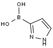 1H-吡唑-3-硼酸 结构式