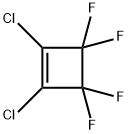 1,2-二氯四氟环丁-1-烯, 377-93-5, 结构式
