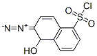 2-Diazo-1-naphthol-5-sulfonyl chloride  Struktur