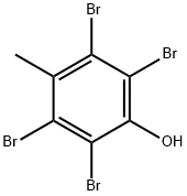2,3,5,6-四溴-4-甲基苯酚 结构式