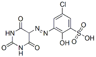 5-Chloro-3-[(hexahydro-2,4,6-trioxopyrimidin-5-yl)azo]-2-hydroxybenzenesulfonic acid Structure