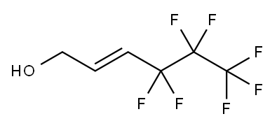 4,4,5,5,6,6,6-HEPTAFLUOROHEX-2-EN-1-OL, 37759-88-9, 结构式
