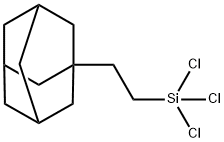 トリクロロ[2-(トリシクロ[3.3.1.13,7]デカン-1-イル)エチル]シラン 化学構造式