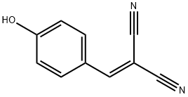 2-(4-ヒドロキシフェニル)エテン-1,1-ジカルボニトリル 化学構造式