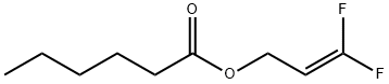 ヘキサン酸3,3-ジフルオロアリル 化学構造式