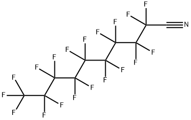 ノナデカフルオロデカンニトリル 化学構造式