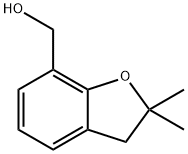 (2,2-ジメチル-2,3-ジヒドロ-1-ベンゾフラン-7-イル)メタノール 化学構造式