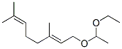 (E)-1-(1-ethoxyethoxy)-3,7-dimethylocta-2,6-diene Struktur