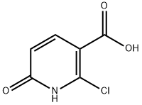 2-氯-6-羟基烟酸, 38025-90-0, 结构式