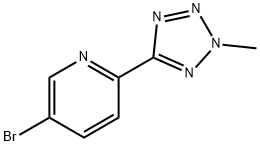 5-BROMO-2-(2-METHYL-2H-TETRAZOL-5-YL)-PYRIDINE
 Struktur