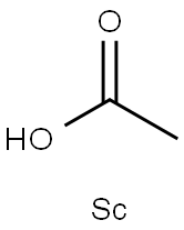 酢酸スカンジウム(III)水和物 化学構造式