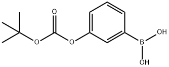 3-叔丁氧基羧基苯基硼酸 结构式