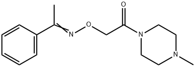 アセトフェノンO-[(4-メチルピペラジノ)カルボニルメチル]オキシム 化学構造式