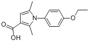 1-(4-ETHOXYPHENYL)-2,5-DIMETHYL-1H-PYRROLE-3-CARBOXYLIC ACID Struktur