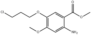 Methyl 2-amino-5-(3-chloropropoxy)-4-Methoxybenzoate Structure