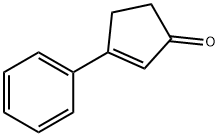 3-フェニル-2-シクロペンテン-1-オン 化学構造式