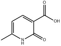 2-Hydroxy-6-methylpyridine-3-carboxylic acid Struktur