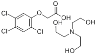(2,4,5-トリクロロフェノキシ)酢酸/2,2′,2′′-ニトリロトリエタノール,(1:1) 化学構造式