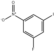 1-フルオロ-3-ヨード-5-ニトロベンゼン 化学構造式