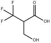 3-羟基-2-三氟甲基丙酸, 382-43-4, 结构式