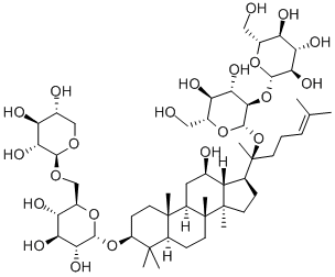 20（R）-人参皂苷Rg3, 38243-03-7, 结构式